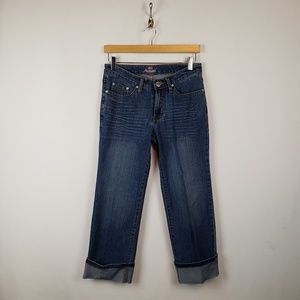 Miss Jeaniest Capri Jeans Juniors Sz 9/10 Blue